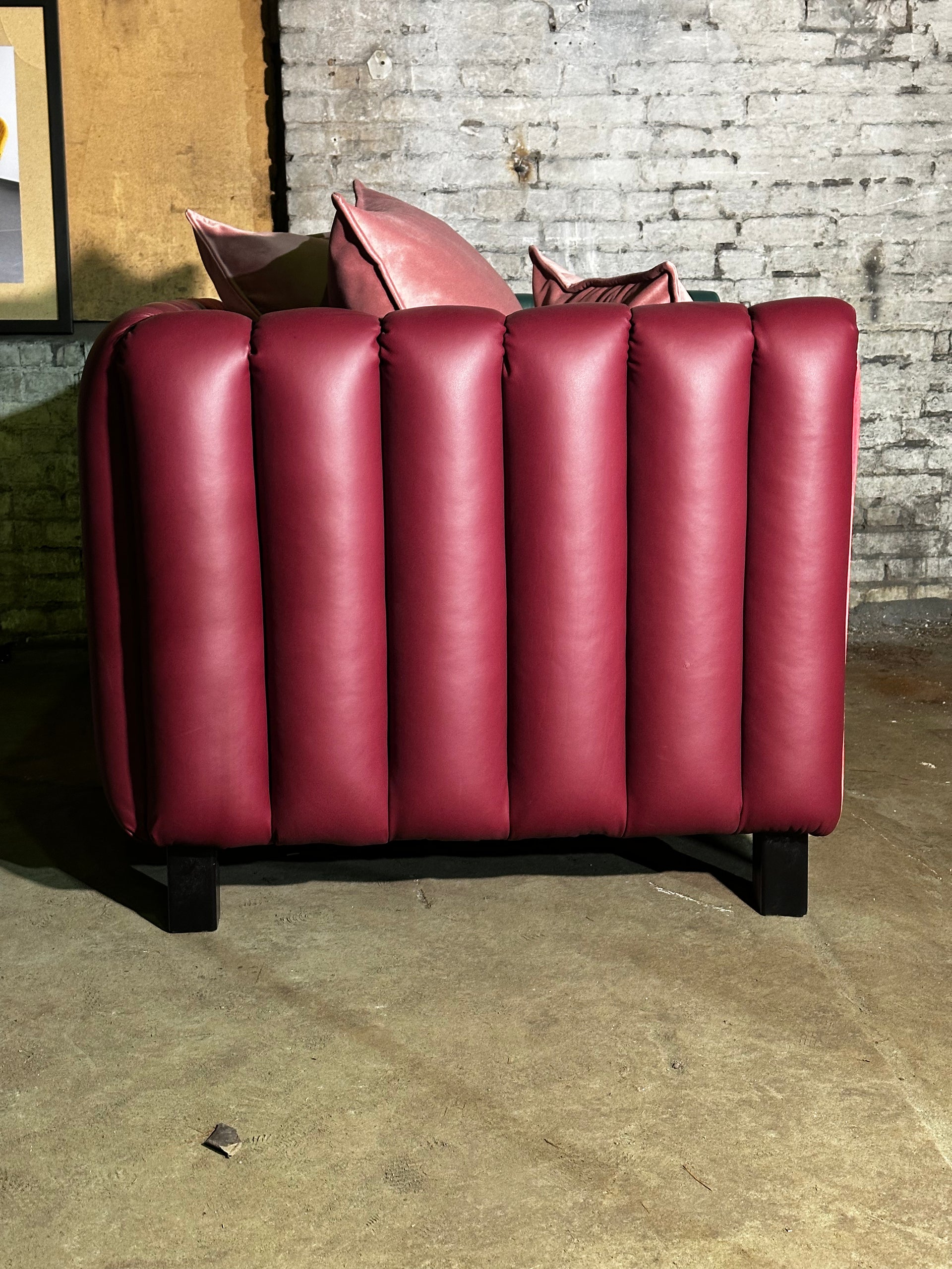 NARMA - Luxury Velvet & Leather Armchair